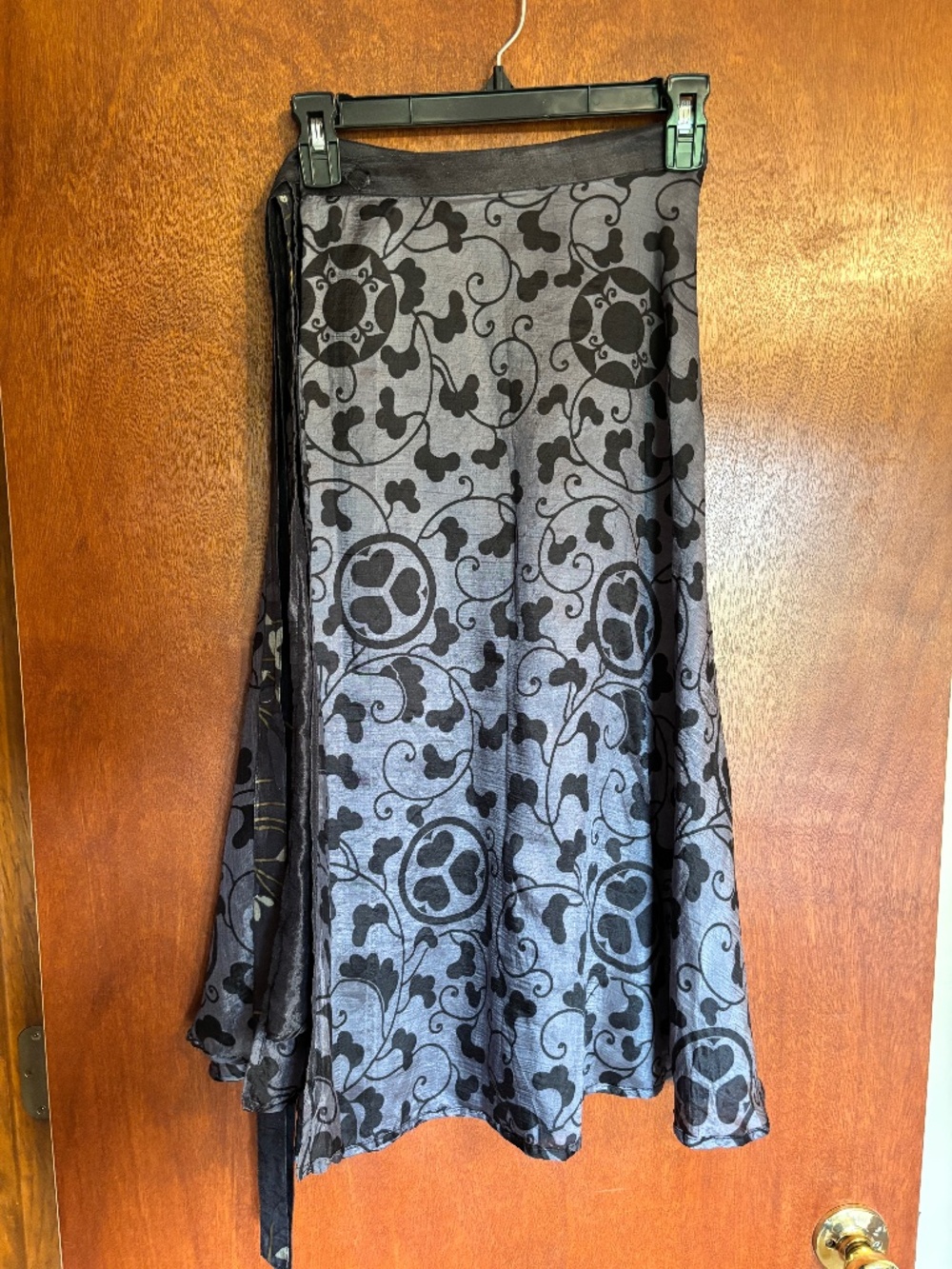 Silk handmade wraparound skirt/dress